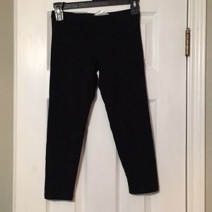 black mid calf leggings
